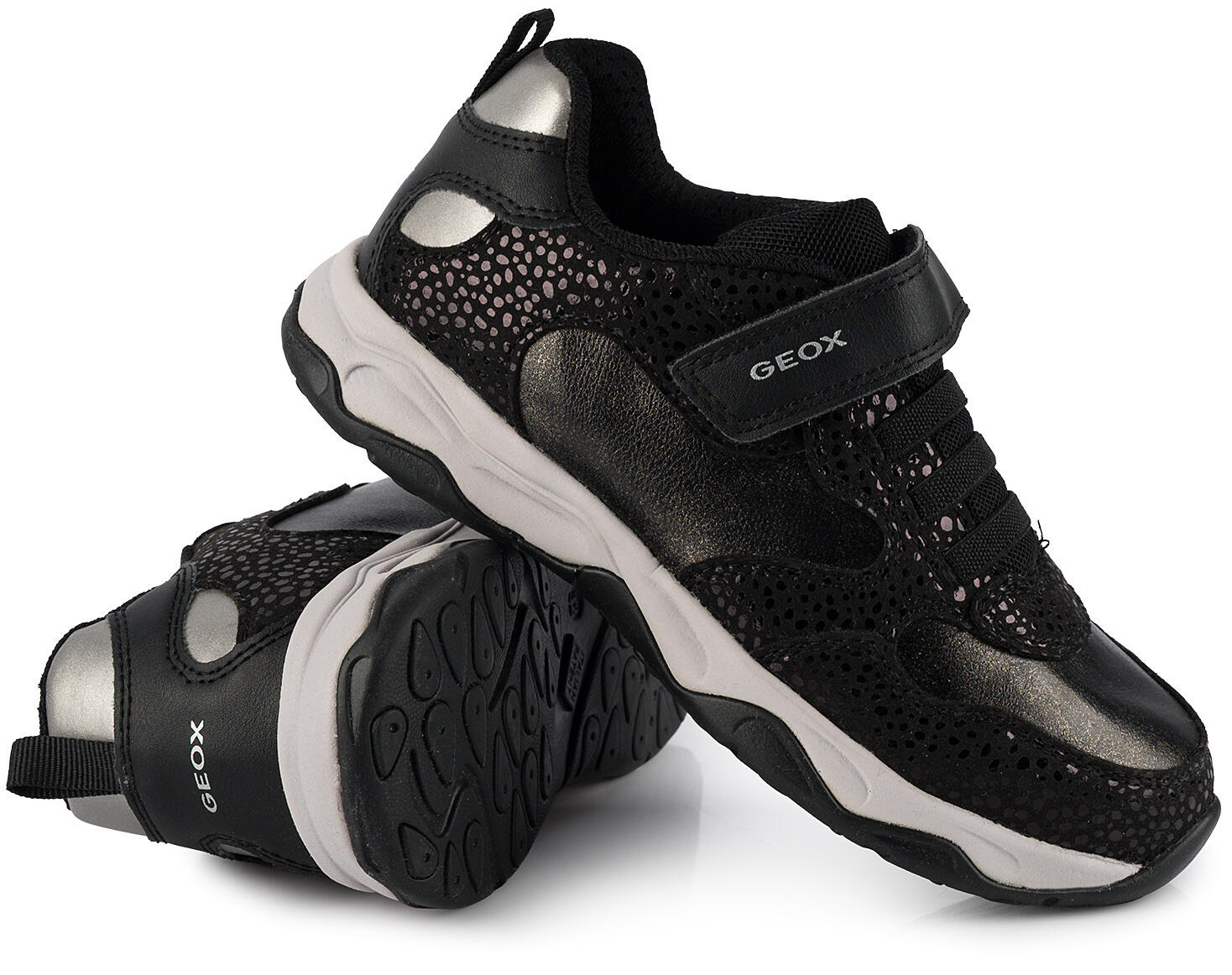 Buty dziecięce sportowe sneakersy na rzep ekoskóra respira GEOX CALCO 5/7