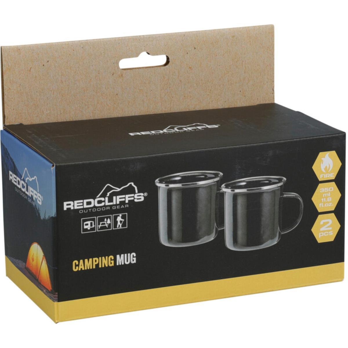 Kubek turystyczny Redcliffs 350ml 2szt stal emaliowana 2/2
