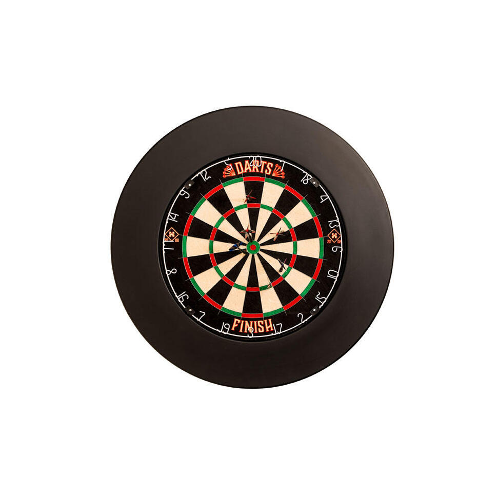 BESTSPORT Cible De Fléchettes – Diamètre 46 Cm, Incl. 6 Pointes Laiton, Qualité, Pour Salle Ou Jardin