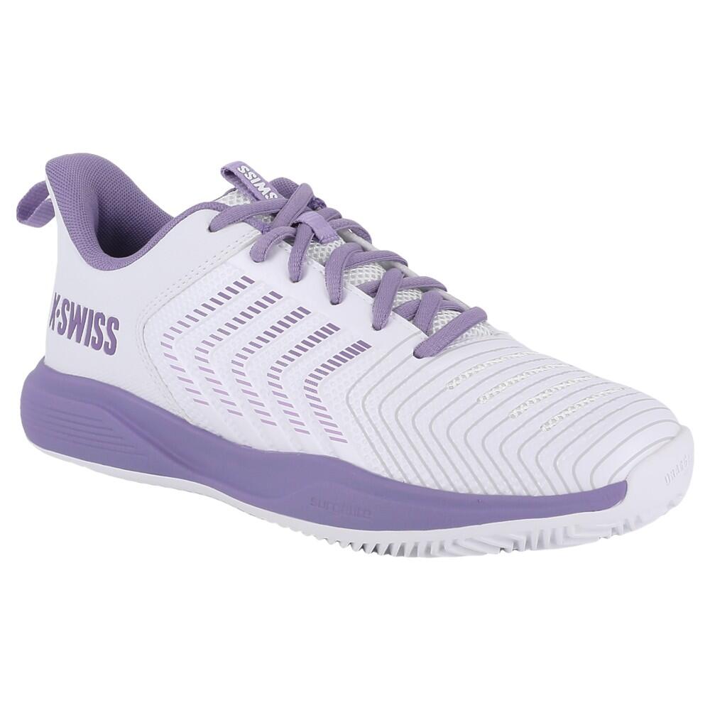 K-Swiss Tennisschuh Ultrashot Light Clay weiß/lila- Damen UK 8.0 (EU 42.0) 2/7