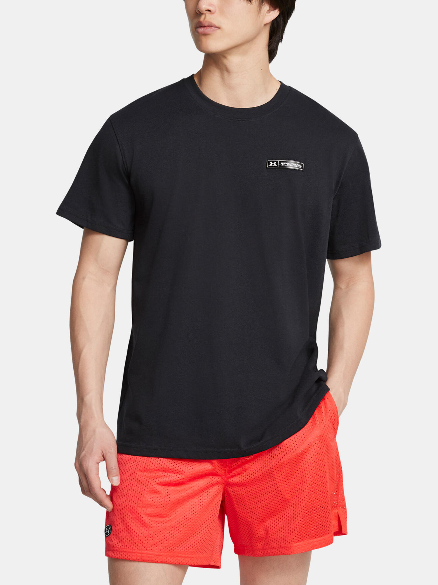 T-shirt homme Under Armour HW Armour Label noir/noir/noir 1/5