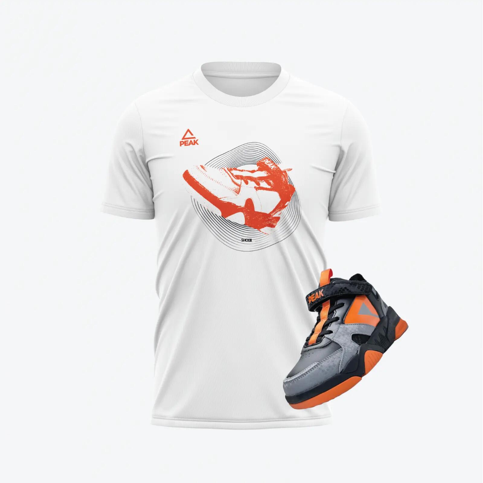 Tricou bumbac Peak FreeFlow Alb 1/2