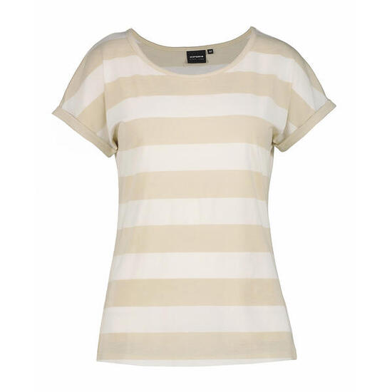 T-shirt - lifestyle - femmes - coton, manches courtes - Aleda - beige