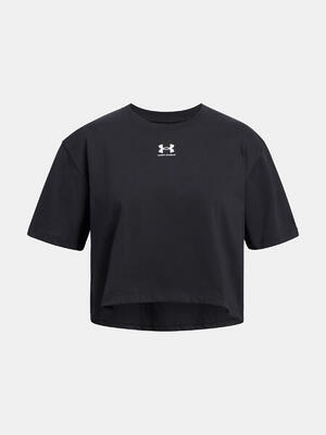 Under armour rival kinder t-shirt zwart