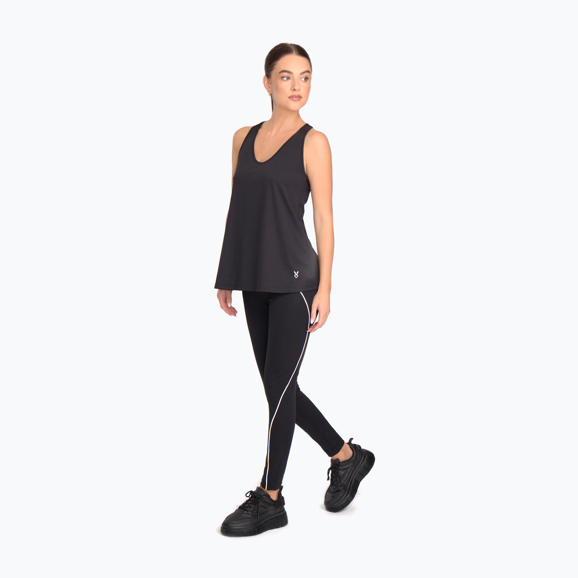 Regata de treino feminina Cardio Bunny HCB-425 preta 2/7