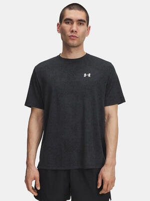 Heren trainingsshirt under armour tech tee pixelate zwart/wit