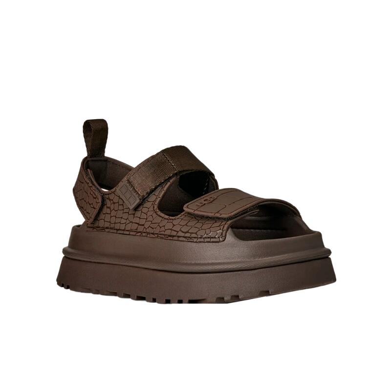 Sandalias Planas Mujer Ugg W Goldenglow Embossed Marrón 2/5