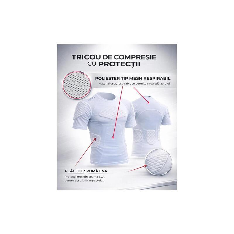 Base Layer mânecă scurtă cu protecții Lupos M