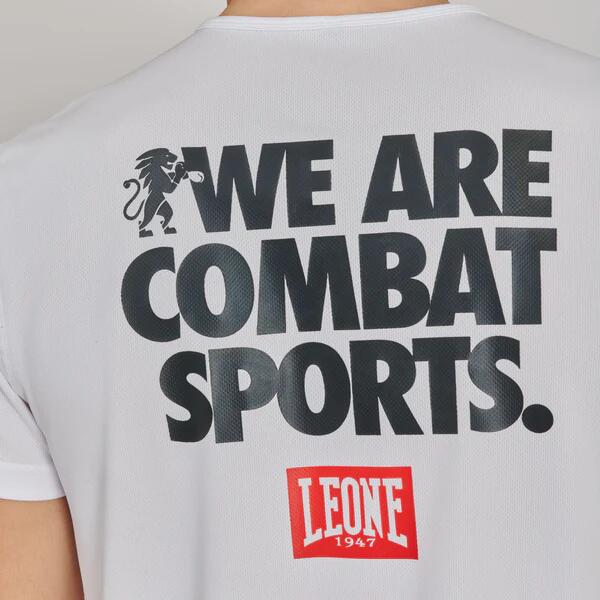 Tricou Leone Logo Wacs Alb