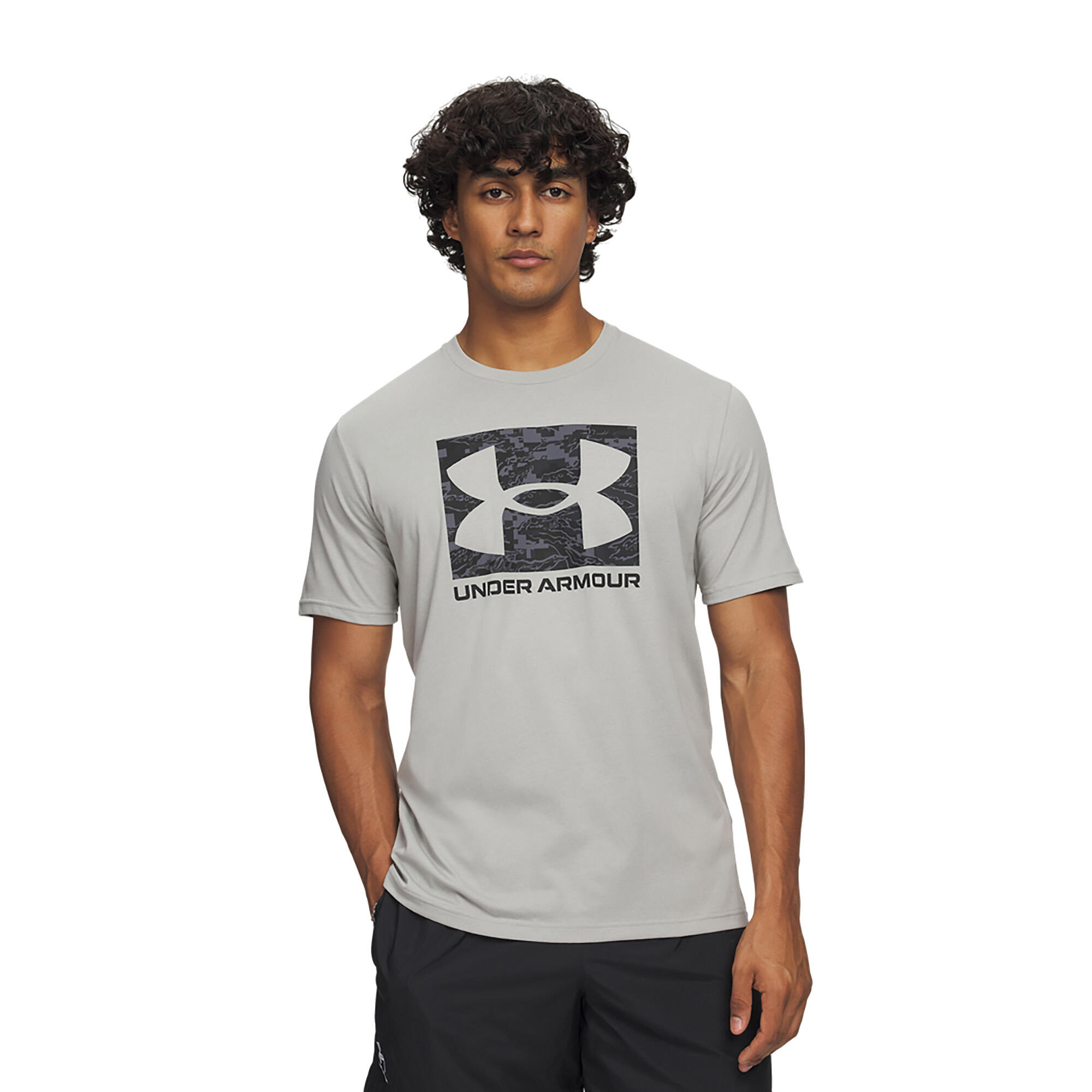 Koszulka treningowa męska Under Armour ABC Camo Boxed Logo titanium/black 4/4