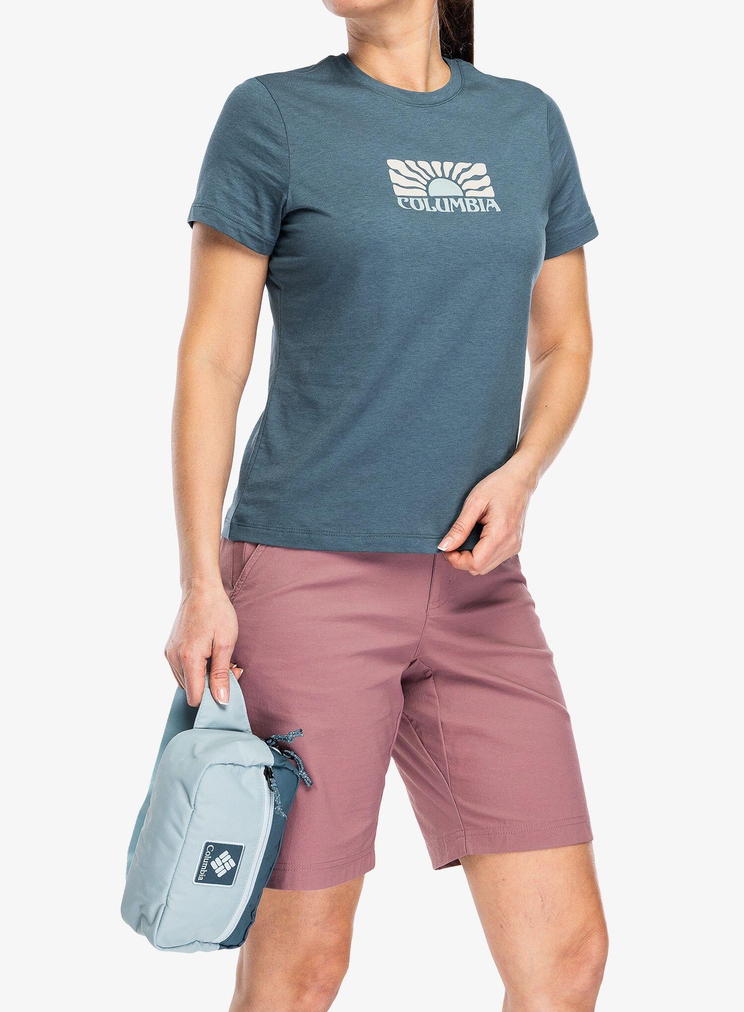 Koszulka z nadrukiem damska Columbia Ruby Springs Graphic Fitted S/S 4/6
