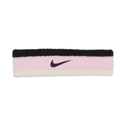 Opaska na głowę Nike Swoosh różowo-czarno-biała