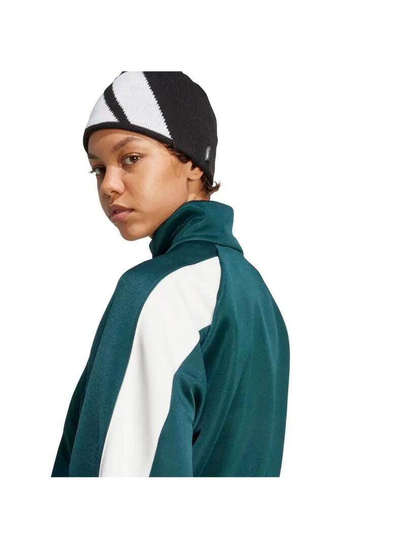 Hooded polar sweatshirts for Women Adidas Stadium Green. 5/6