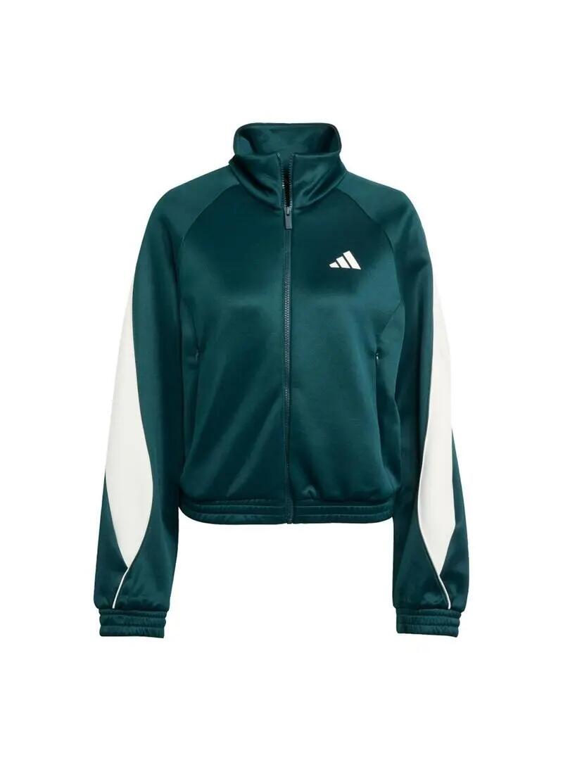 Hooded polar sweatshirts for Women Adidas Stadium Green. 1/6
