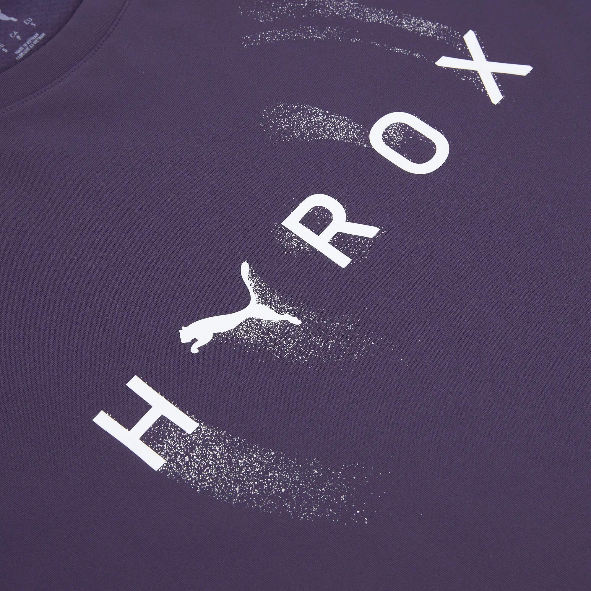 Camiseta de treino masculina PUMA Hyrox Cloudspun Thermoadapt Tee roxa 3/5