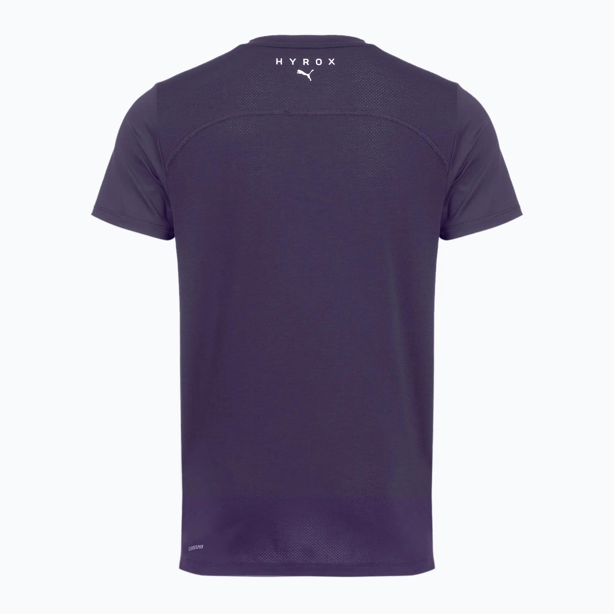 Camiseta de treino masculina PUMA Hyrox Cloudspun Thermoadapt Tee roxa 2/5