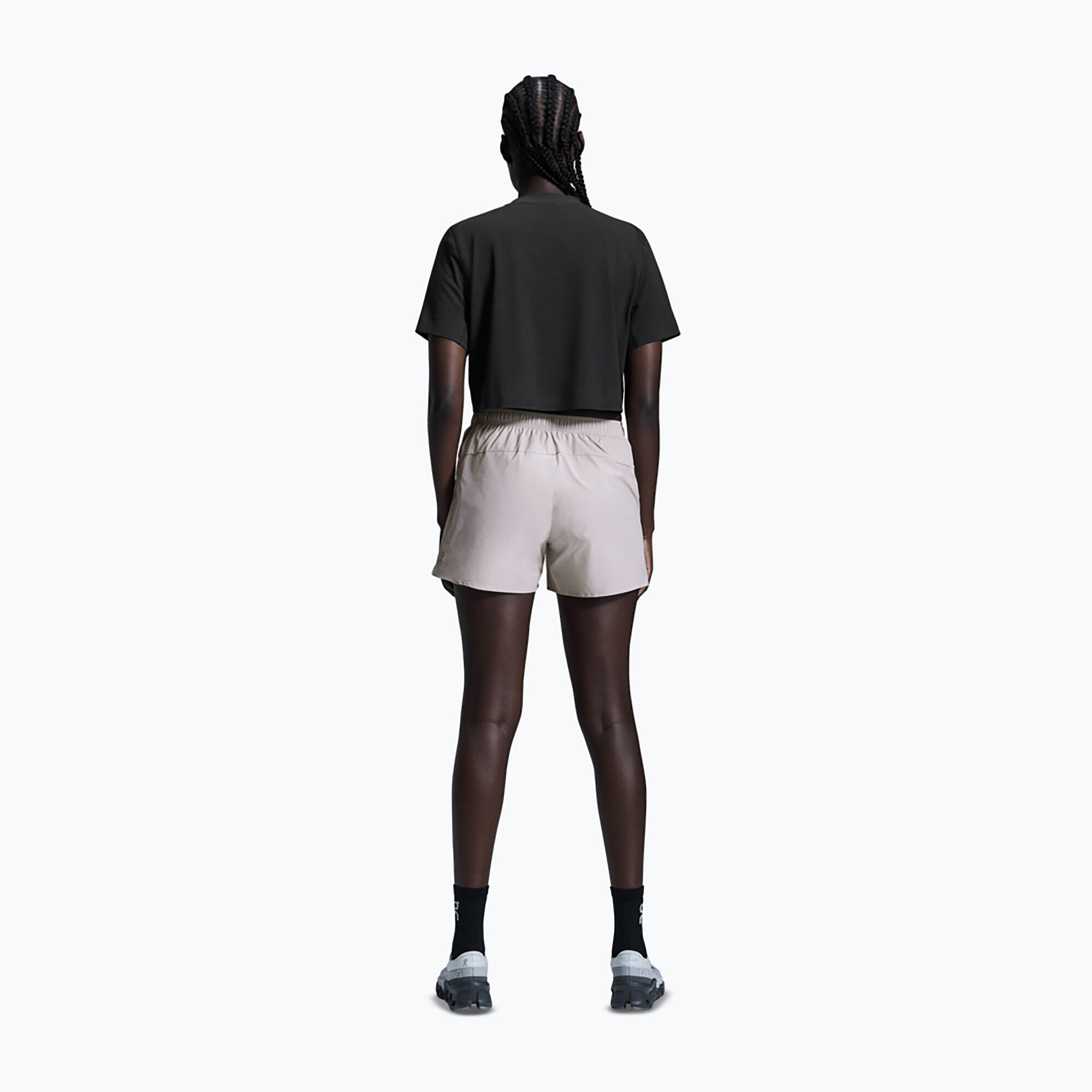 Camiseta de entrenamiento para mujer On Train-T Crop negra 3/7