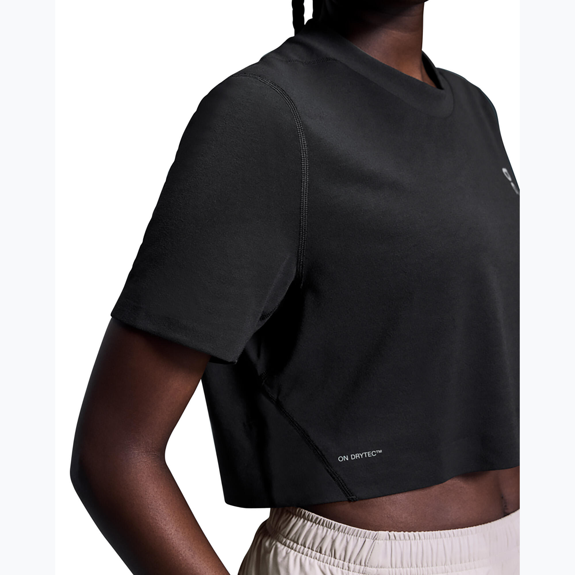 Camiseta de entrenamiento para mujer On Train-T Crop negra 7/7