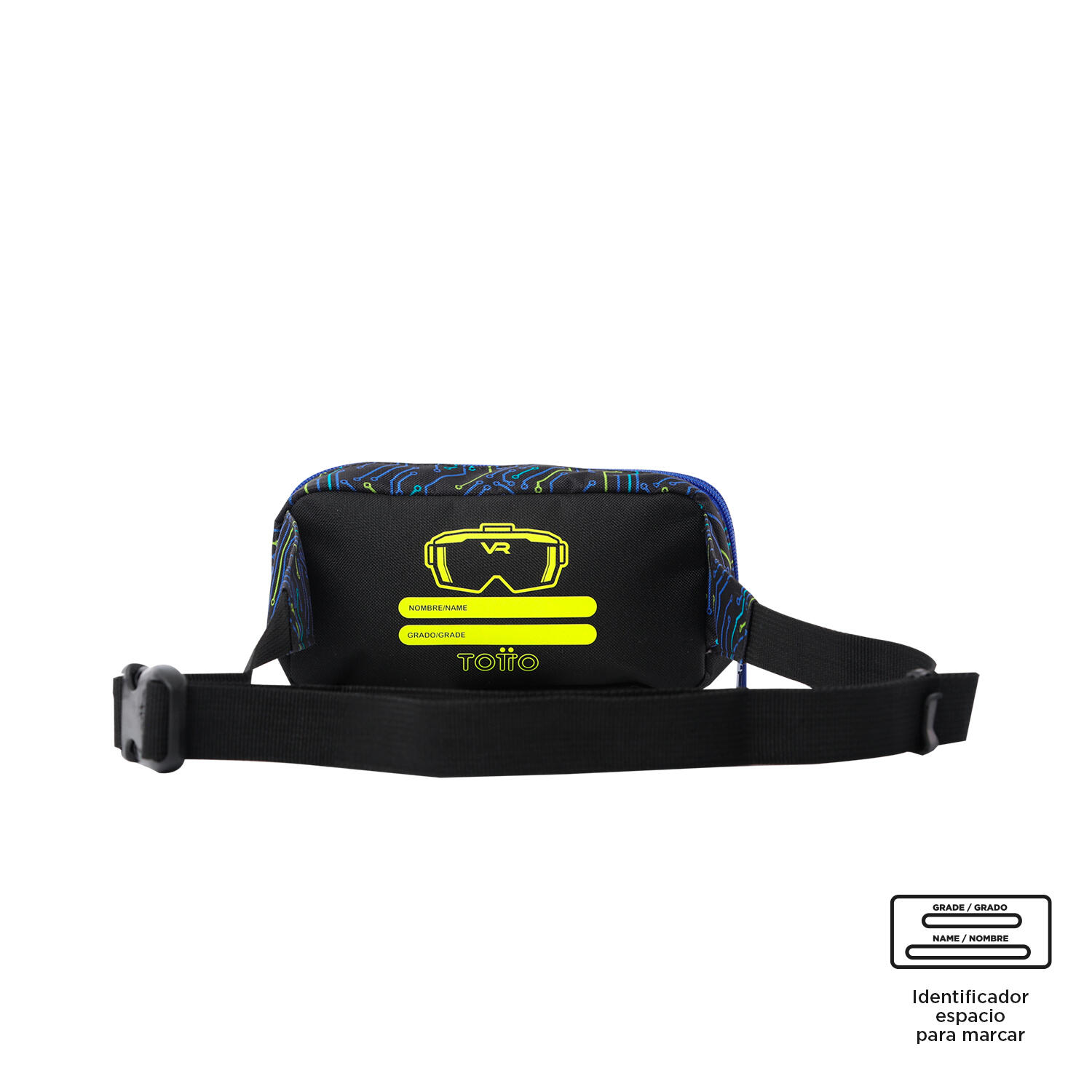Totto Riñonera infantil Mettaverse Azul Poliéster 20 x 10 x 4.5 cm 3/4