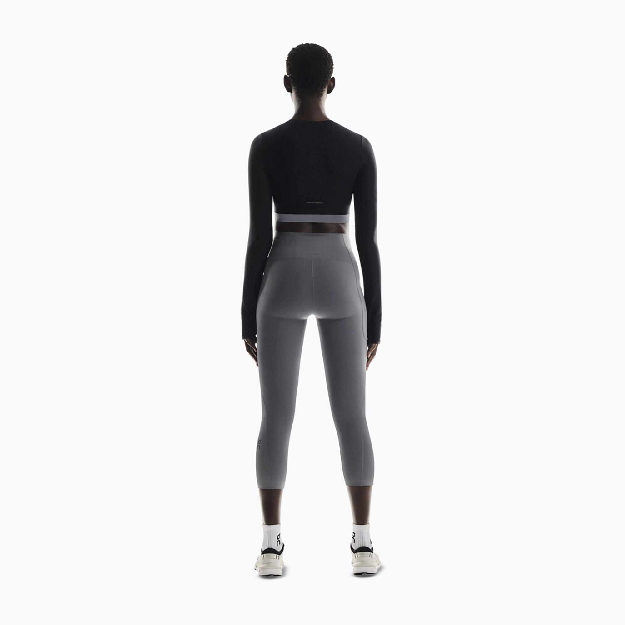 T-shirt d'entraînement manches longues femme On Train Crop noir 3/7