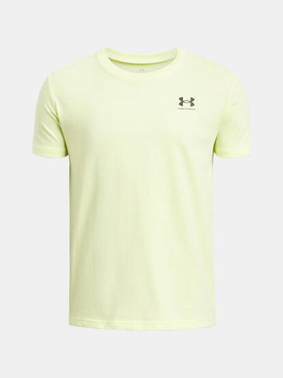 T-shirt enfant Under Armour Sportstyle Left Chest jaune
