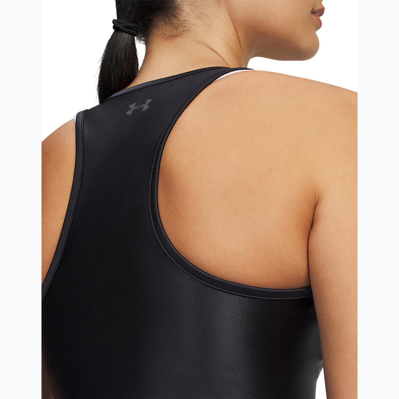 Top de antrenament pentru femei Under Armour Motion Shine Tank negru/gri jet