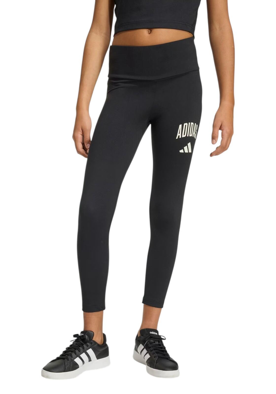 Leggings ragazza adidas collegiate - nero 2/4