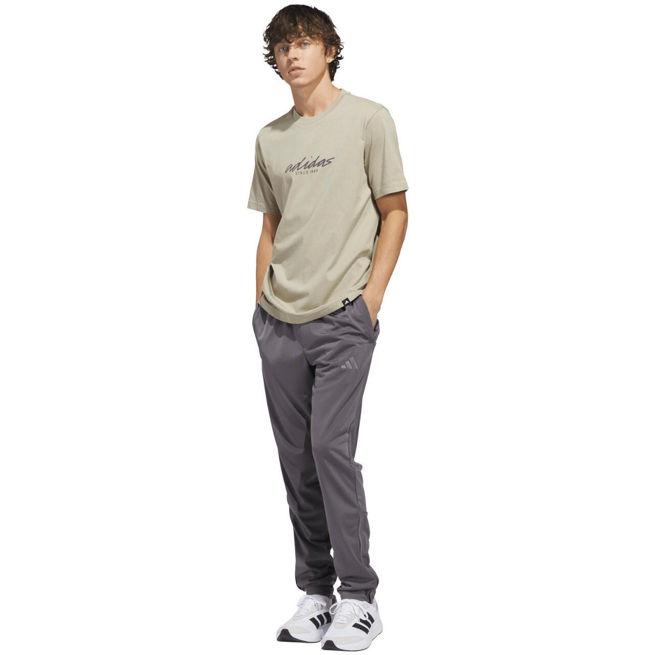 T-shirt uomo adidas maniche lunghe stampa grafica 100% cotone 6/6