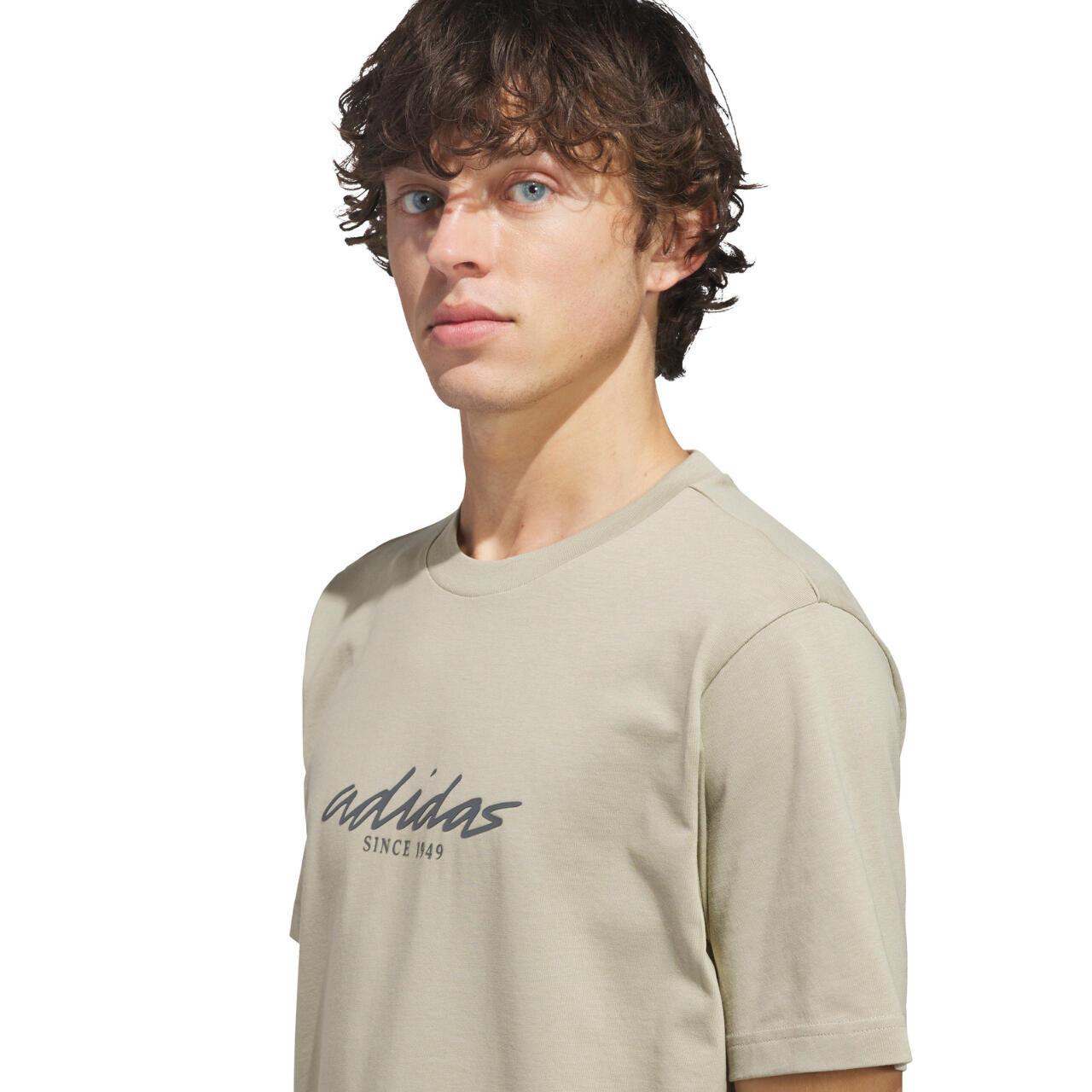 T-shirt uomo adidas maniche lunghe stampa grafica 100% cotone 4/6