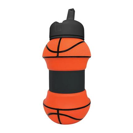 Gourde pliable silicone 550 ml design ballon de basket