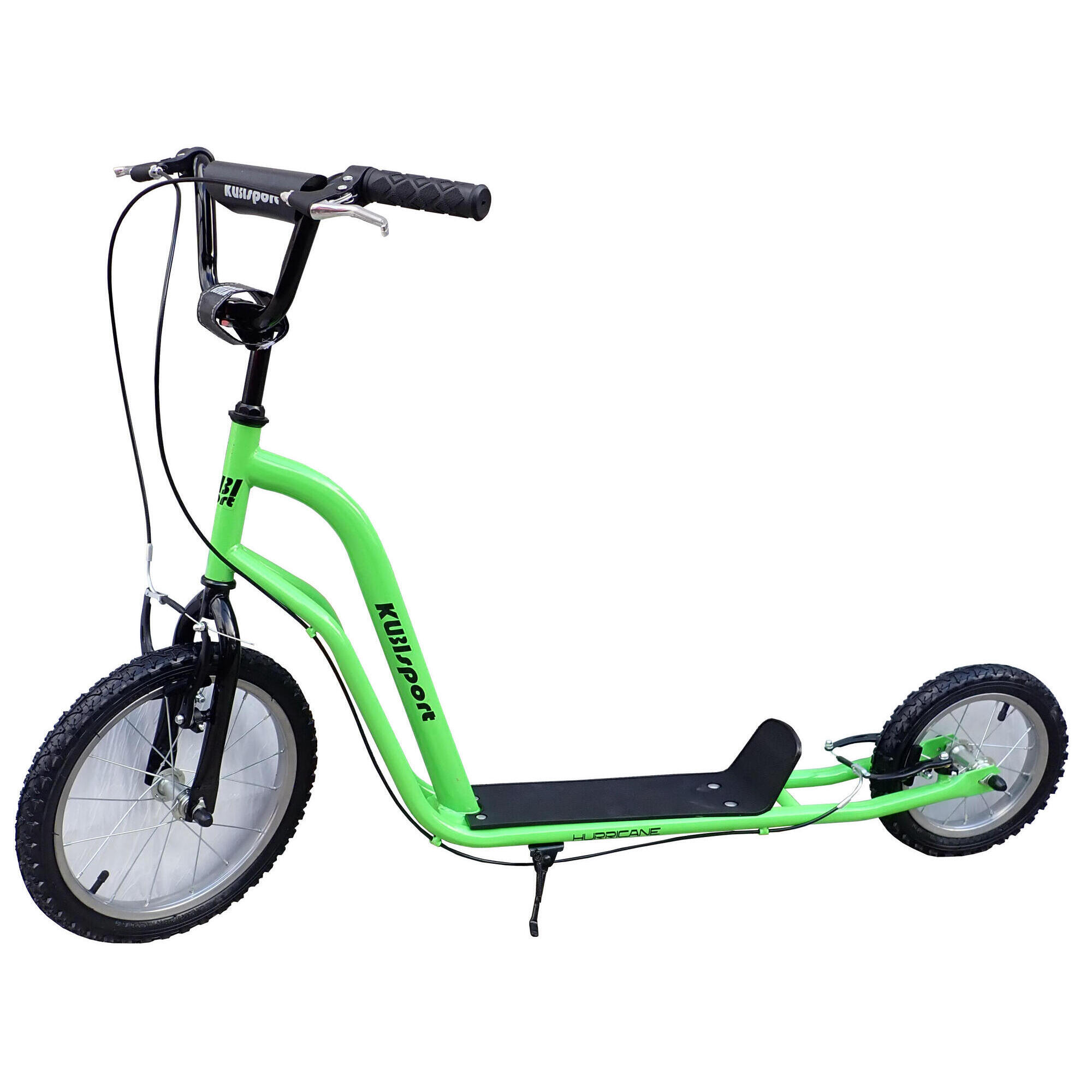 KUBISPORT Koloběžka s nafukovacími koly 16/12" Hurricane - SLEVA