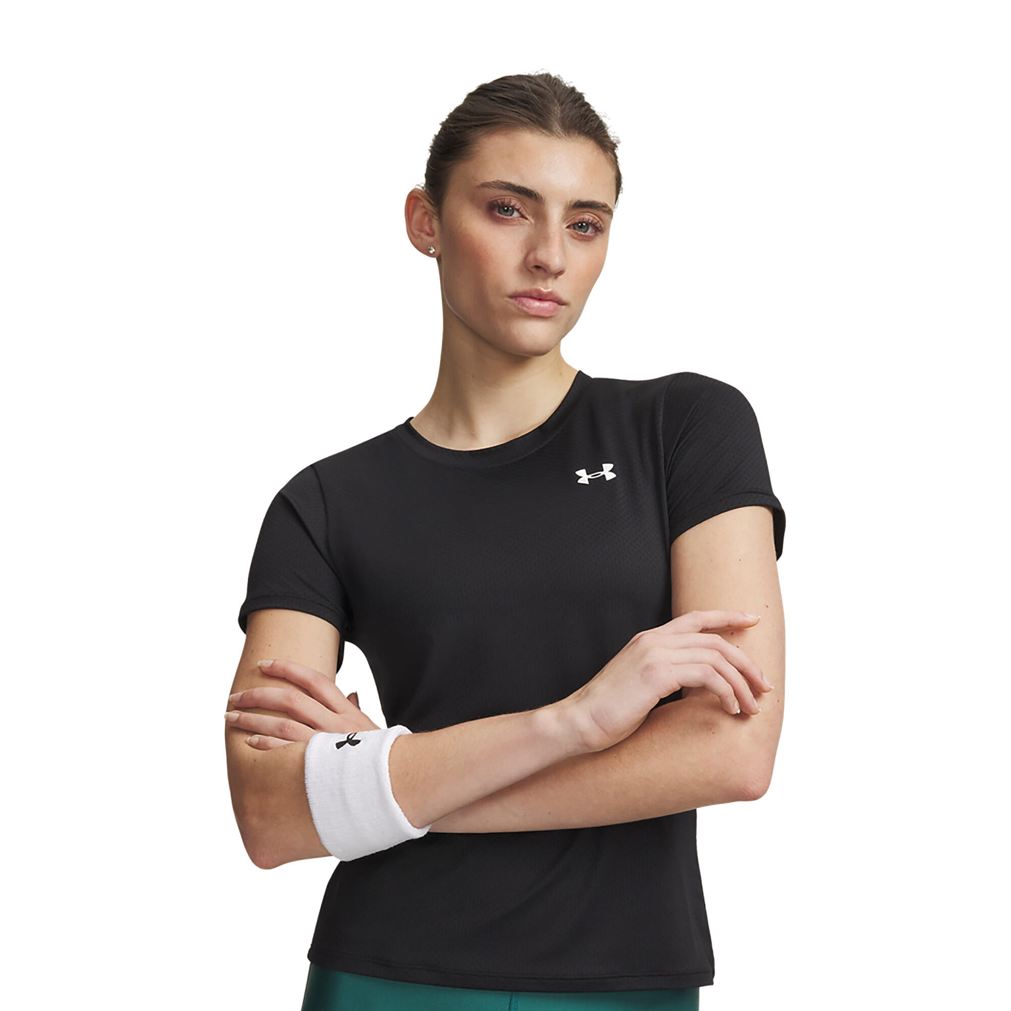 Koszulka treningowa damska Under Armour Tech Mesh black/white 2/2