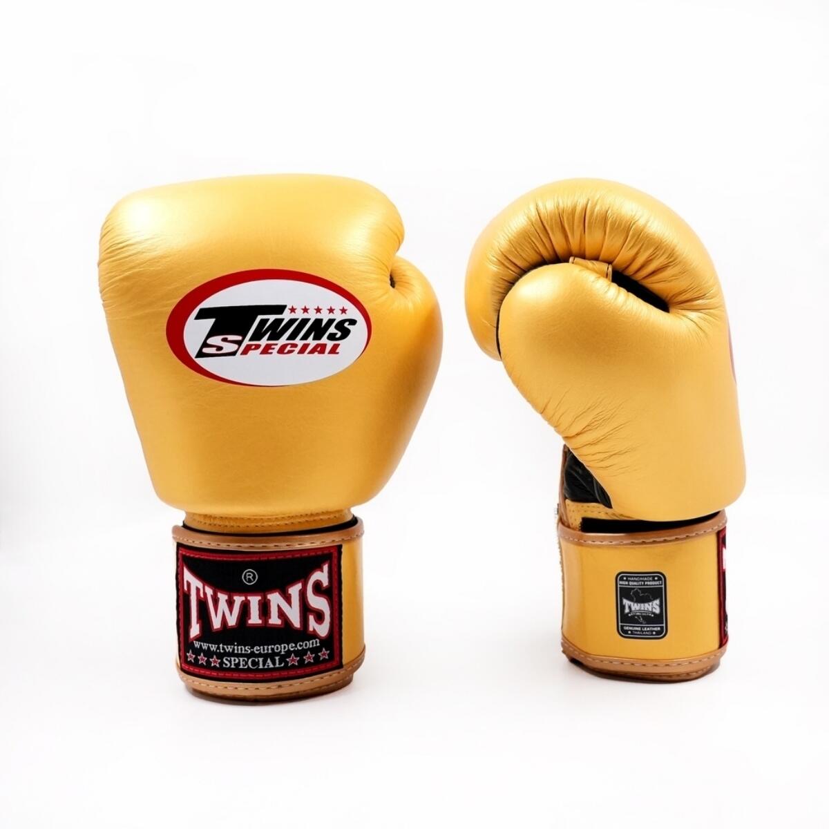 Gants de boxe Twins BGVL3 Air Noir Or – 14oz 2/3