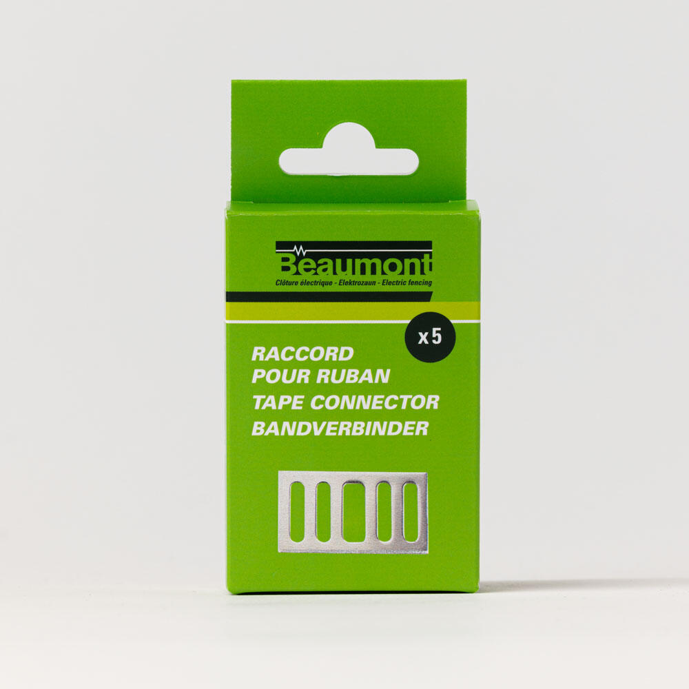 5 Raccords en aluminium pour ruban 40 mm BEAUMONT 3/4