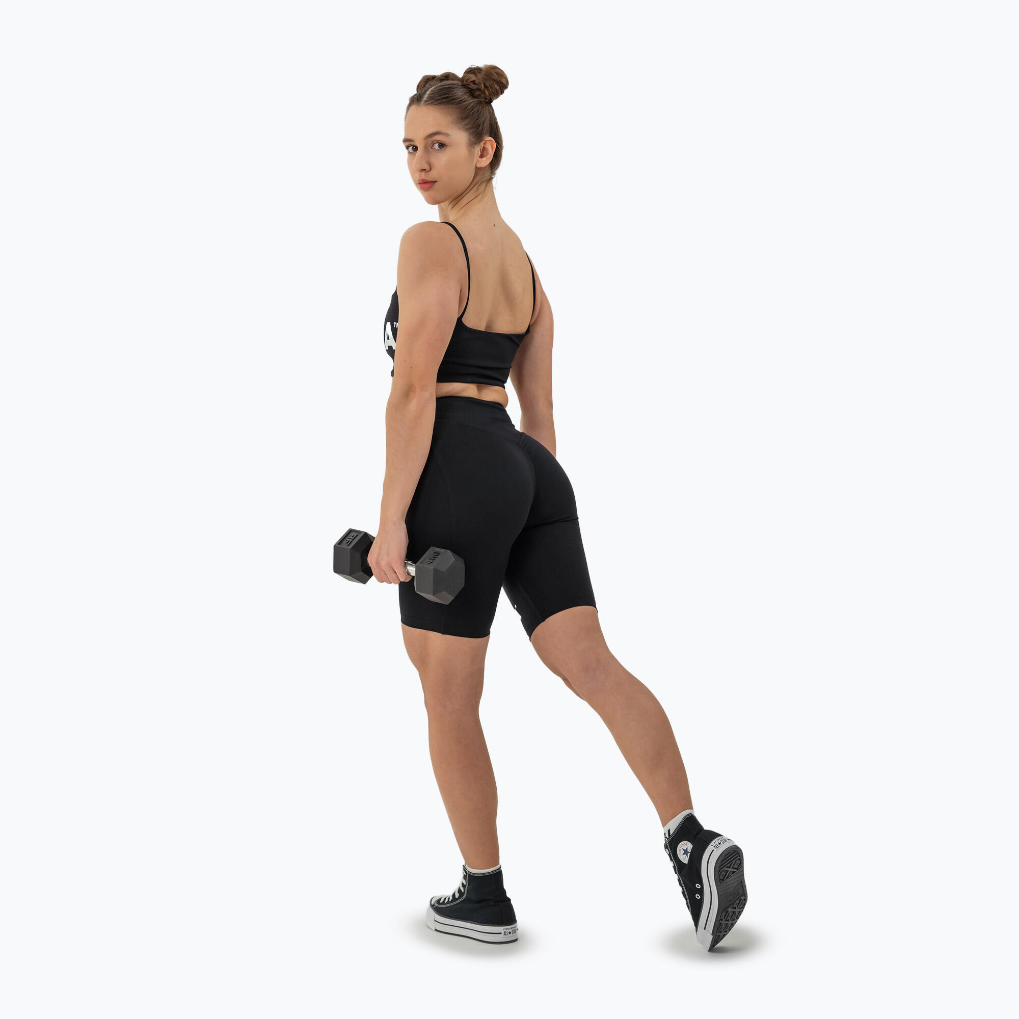 Top deportivo para mujer NEBBIA Bandeau Bra Back Check negro 3/7