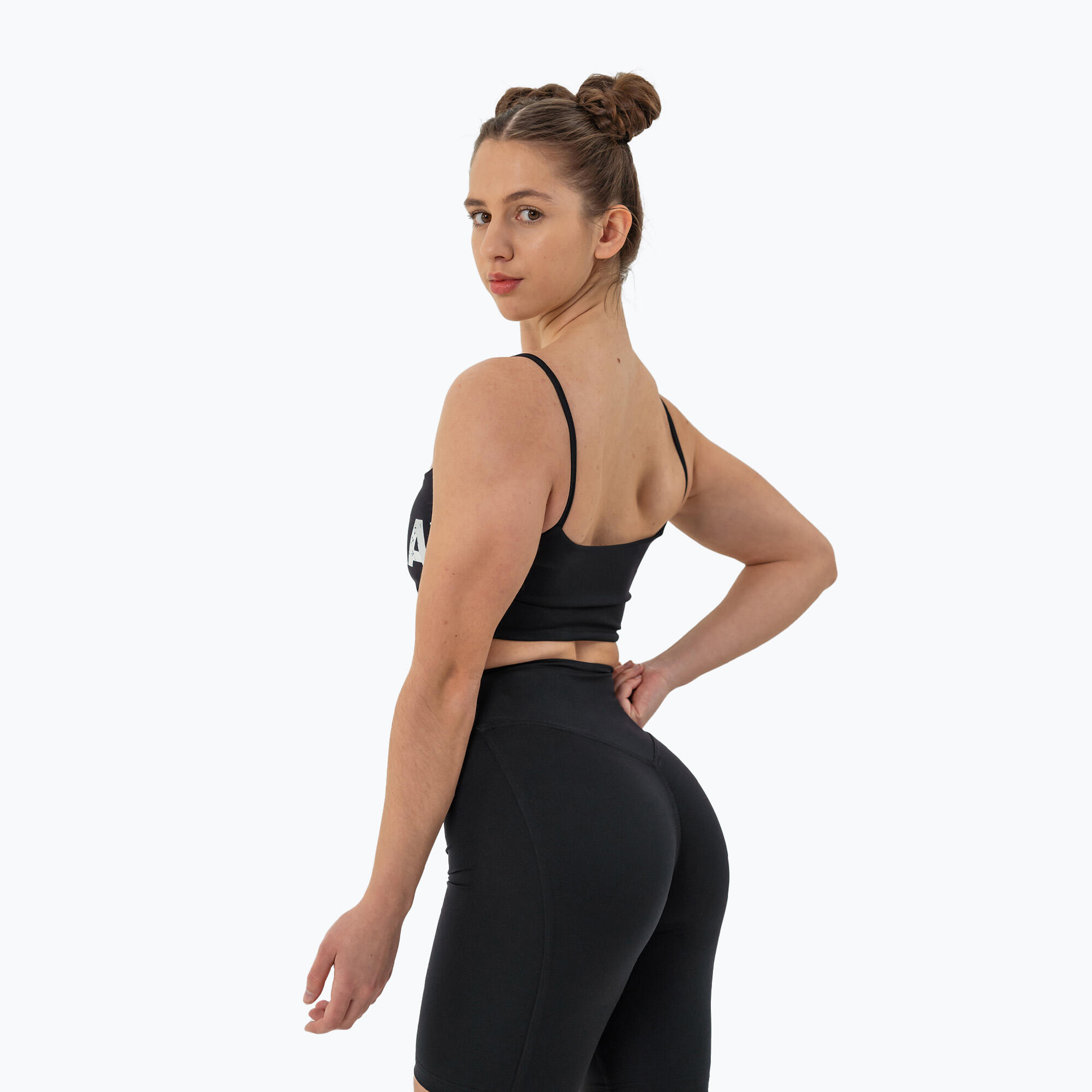 Top deportivo para mujer NEBBIA Bandeau Bra Back Check negro 5/7