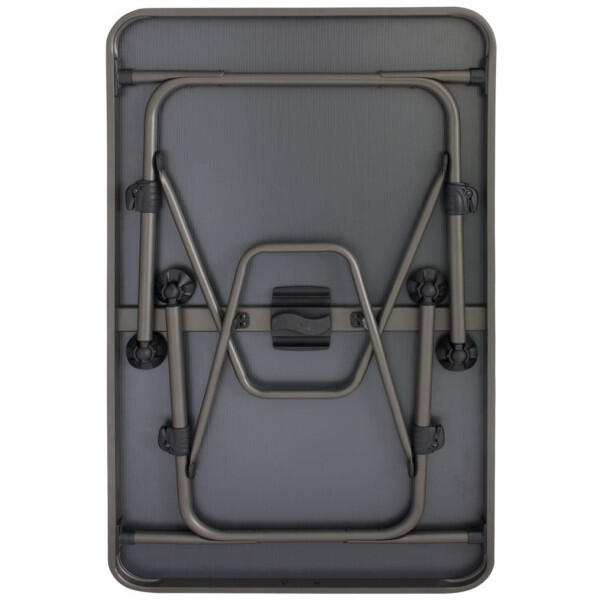 Mesa de camping plegable Versailles L de aluminio con patas regulables. 3/6