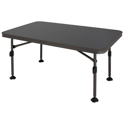 Mesa de camping plegable Versailles L de aluminio con patas regulables.
