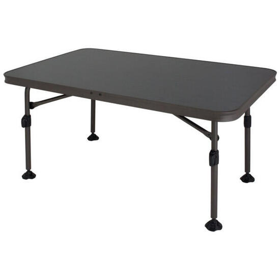 Mesa de camping plegable Versailles L de aluminio con patas regulables.