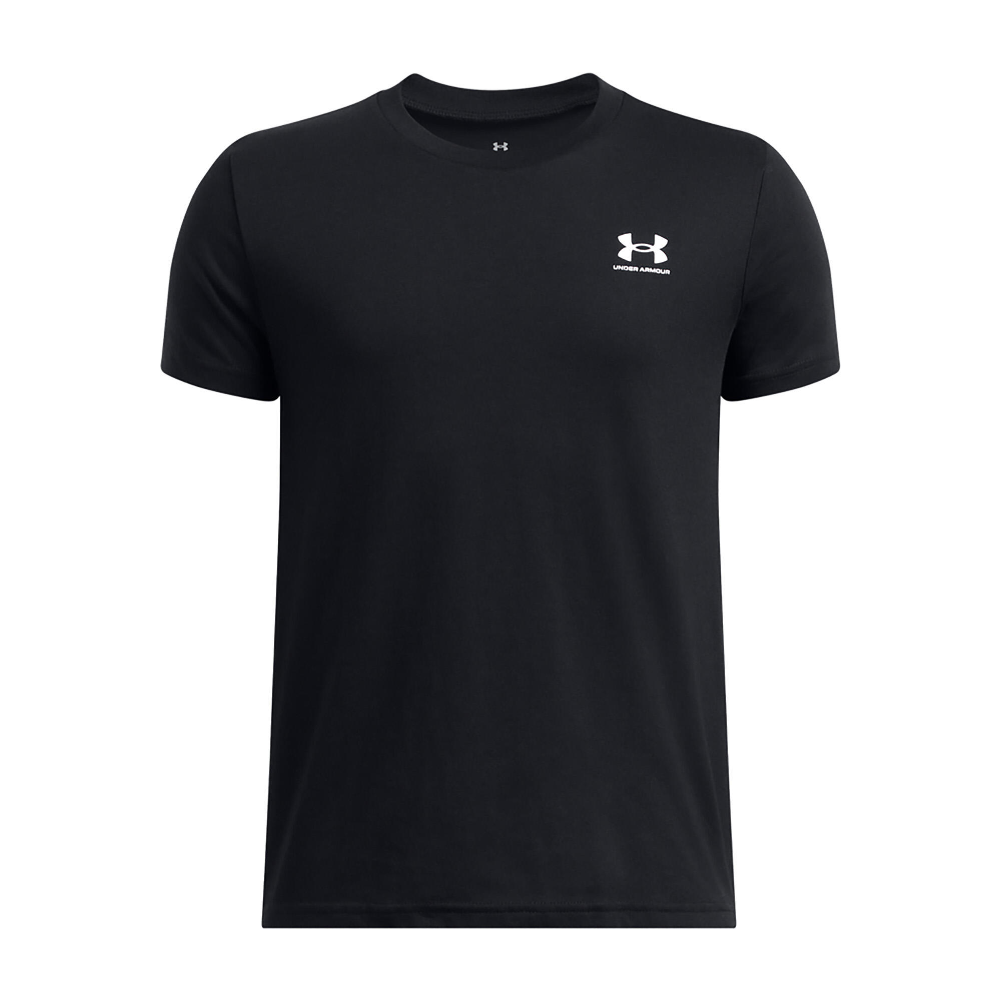 Kinder-T-Shirt Under Armour Sportstyle Left Chest schwarz 3/3