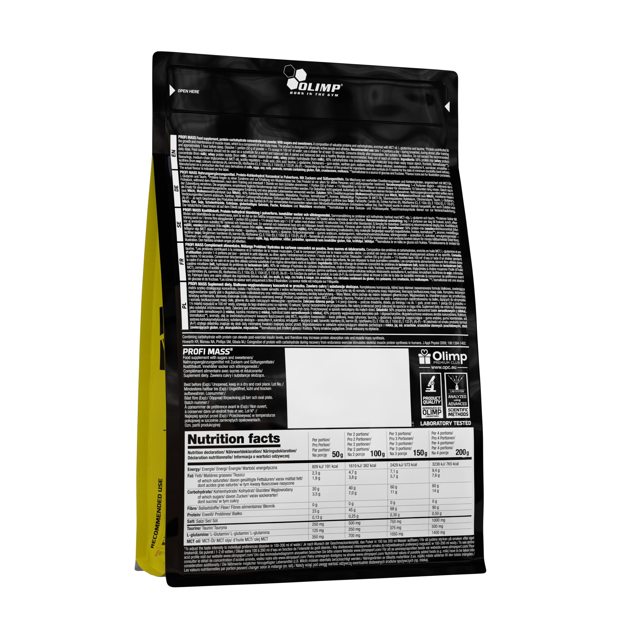 Odżywka na masę Olimp Profi Mass - 700 g Wanilia 2/4
