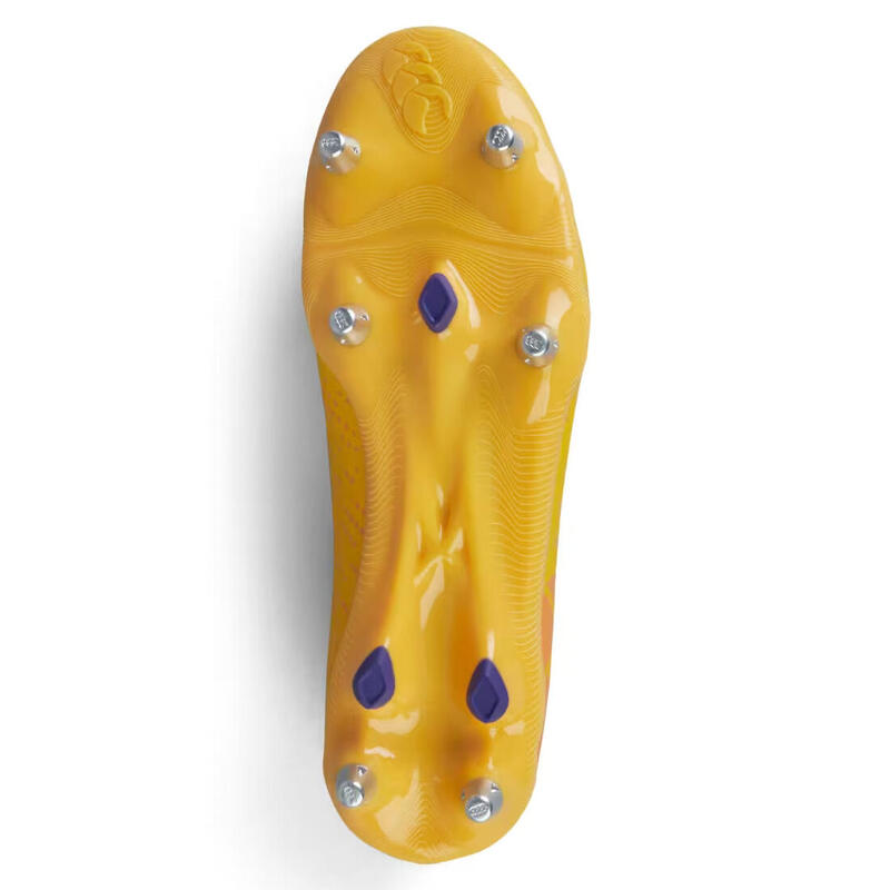 Ghete de rugby Canterbury Speed Infinite Pro SG galbene și portocalii