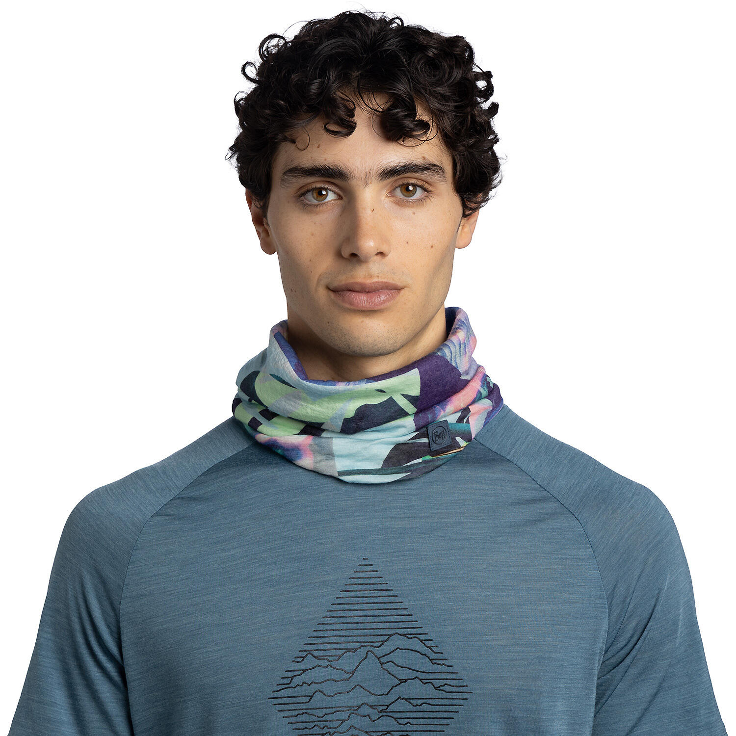 Merino Lightweight Prints Unisex Buff Multi 3/7