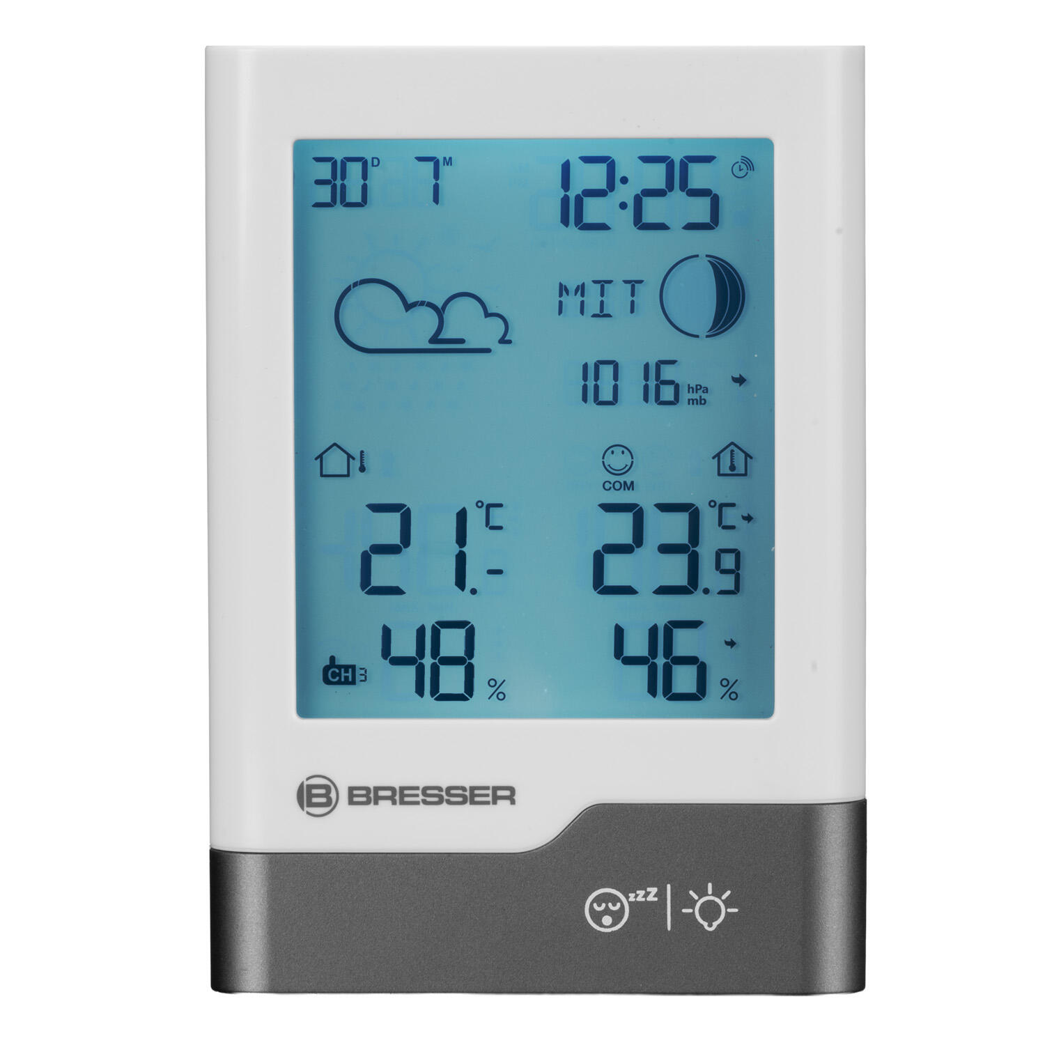 Station météo radio  blanc/gris 2/6