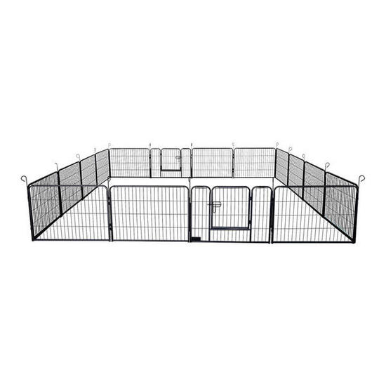 Enclos pour chiots BARKI 80 x 80 cm / 16 pièces