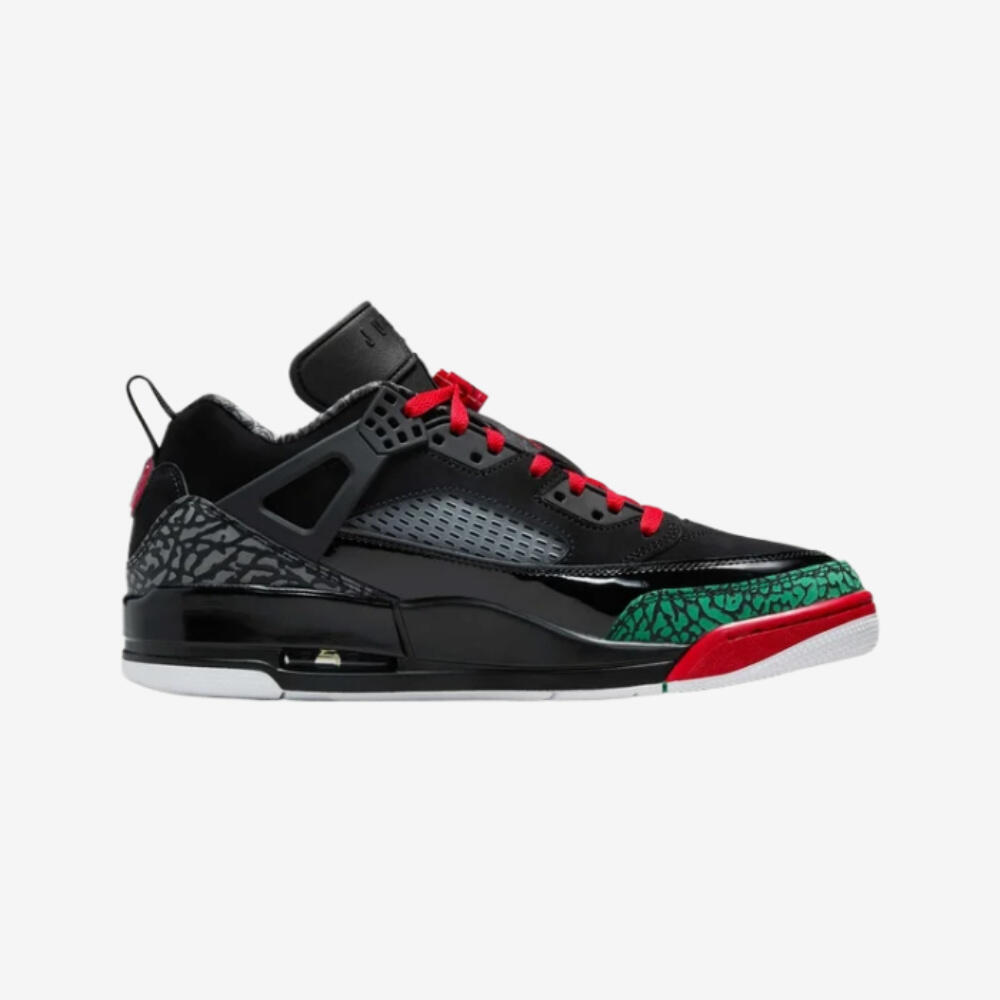 Jordan Spizike Low Black Classic Green White Varsity Red 3/6