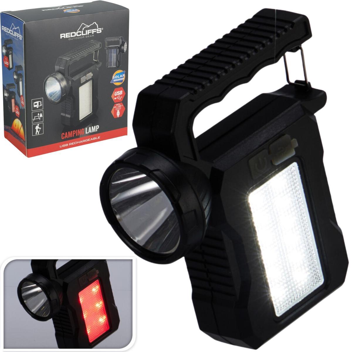 Latarka turystyczna Redcliffs USB solar 2/4