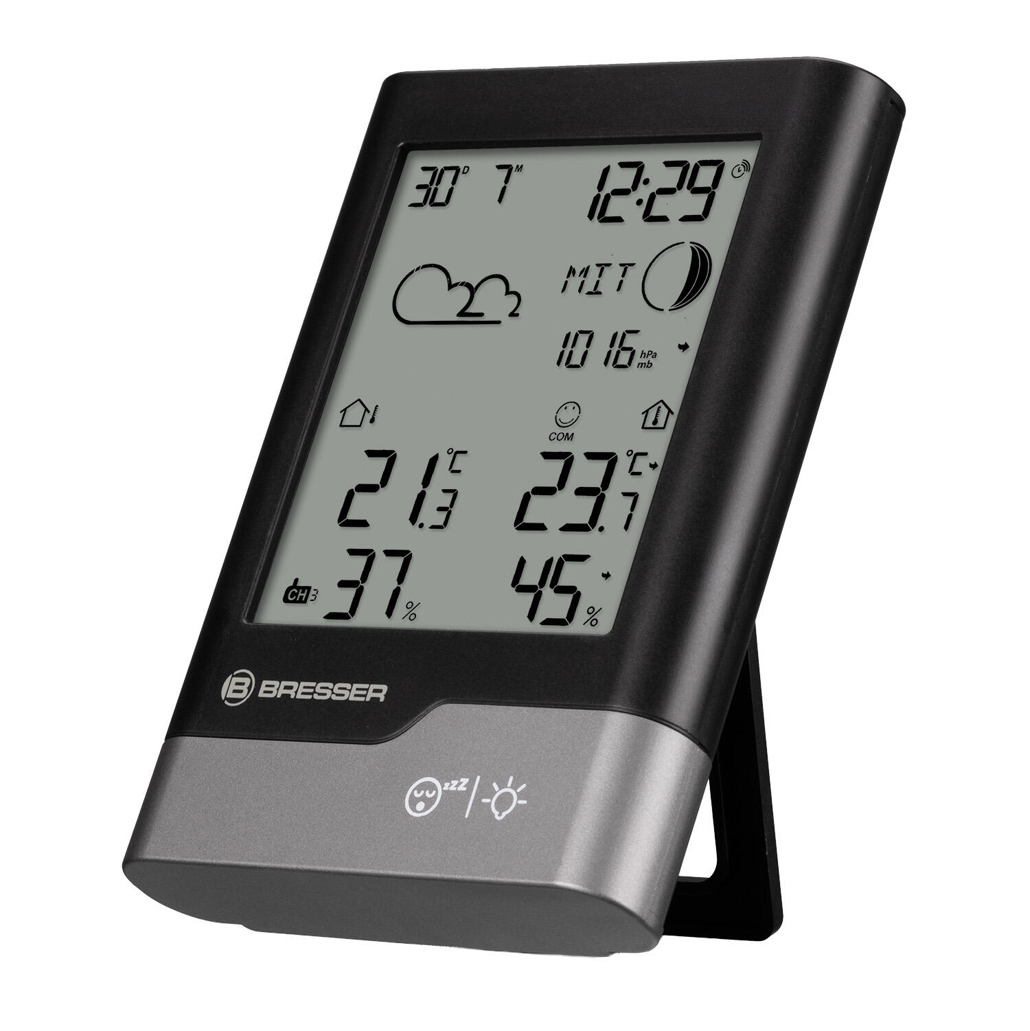 Station météo radio  noir/gris 2/6