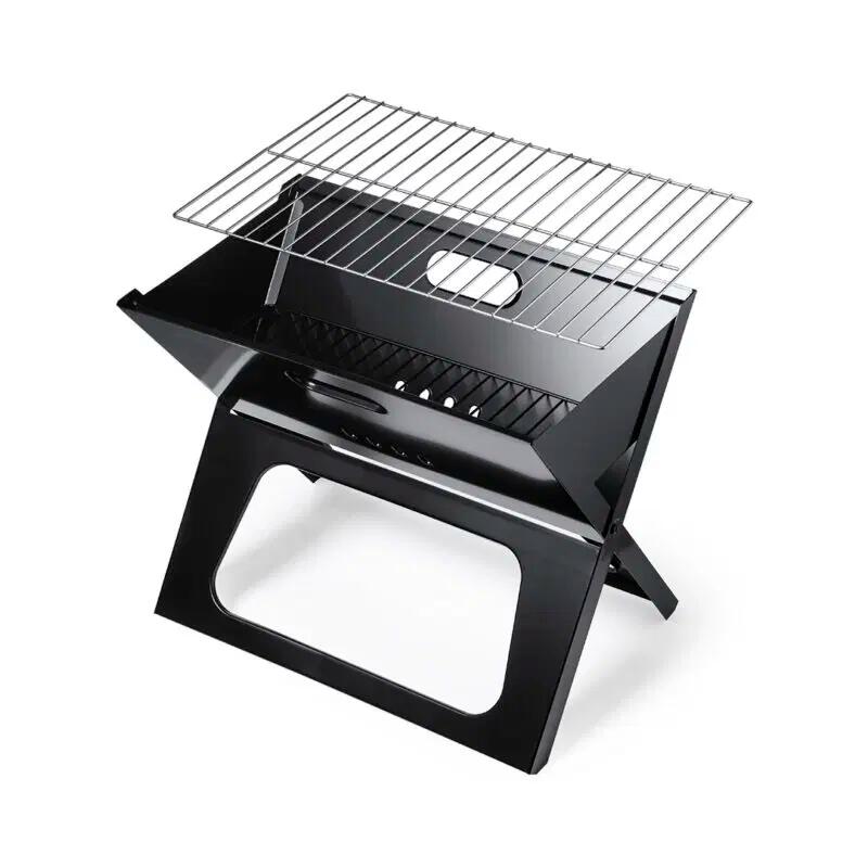 Barbacoa de carbón plegable portátil antracita 2/4