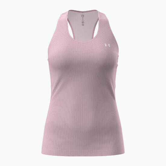 Dames trainingsshirt Under Armour HeatGear Armour Racer prime pink/wit